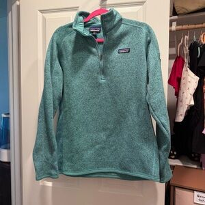 Patagonia XL women’s Teal Quarter-Zip Pullover